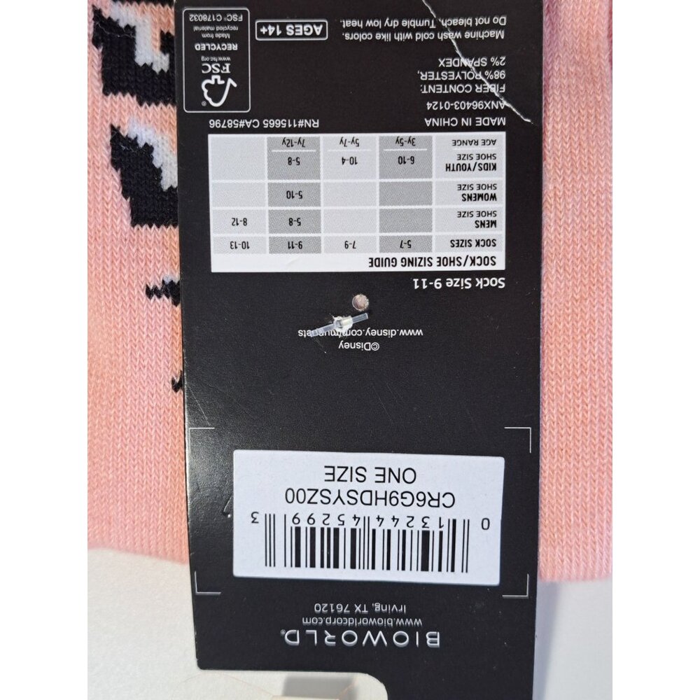 Disney Muppets Beaker Crew Socks Shoe Size 5-10 Orange Hair Novelty NEW Unisex - Picture 4 of 5